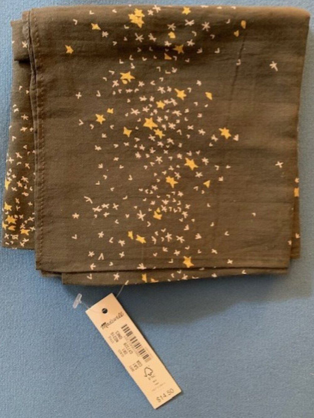 NWT Madewell Cotton Bandana 🌟 Star Pattern